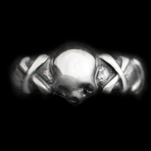 L.K.C Skull Ring S