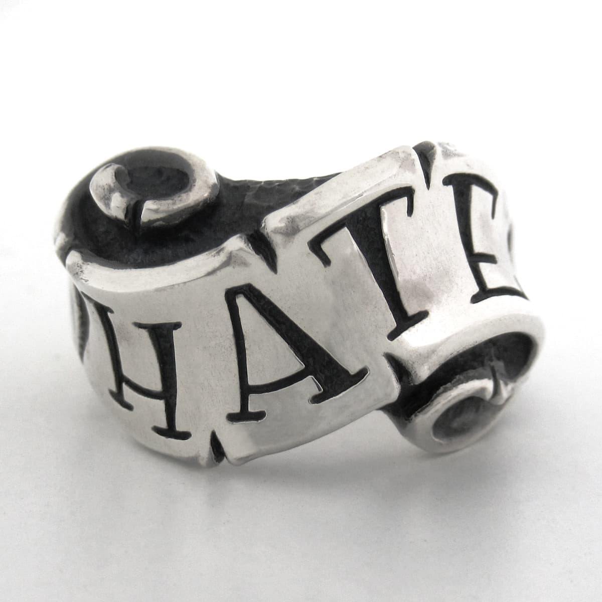 Message On Ribbon Ring / HATE