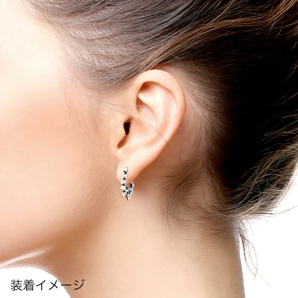 シルバーアクセサリーブランド ラットレース - Studs Spade Hoop 