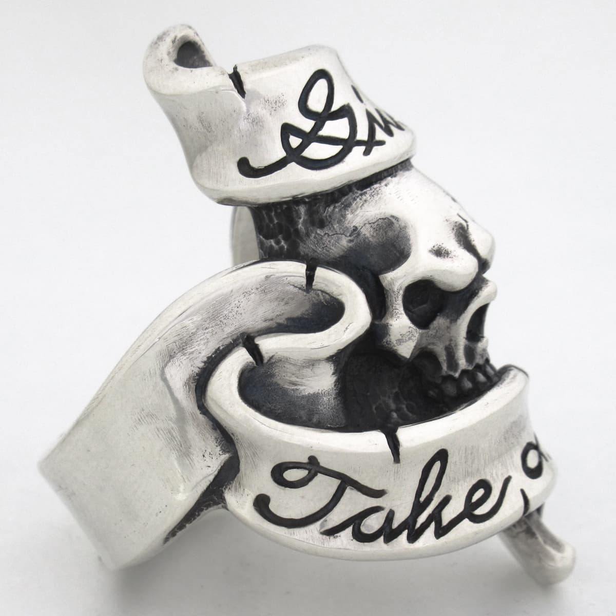 Give No Take No Skull Ring 3